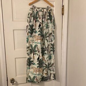 Tropical Print Mary Marshmallow Pants